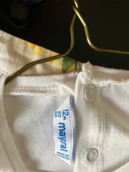 Mayoral 12 month toddler/baby White & Yellow Floral Matching Set - Picture 2 of 9